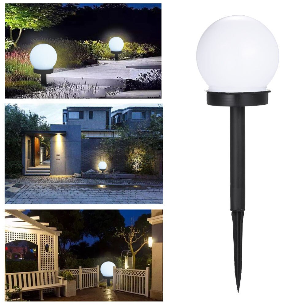 1pc Solar Path Light Lawn Light Small led lights for outdoor camping garden Lantern Swimming pool home decor circular lampshade